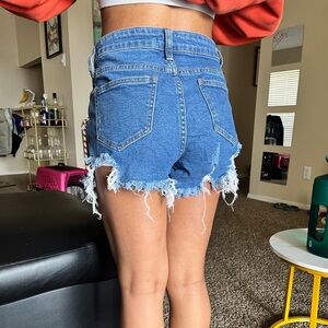 Distressed shorts